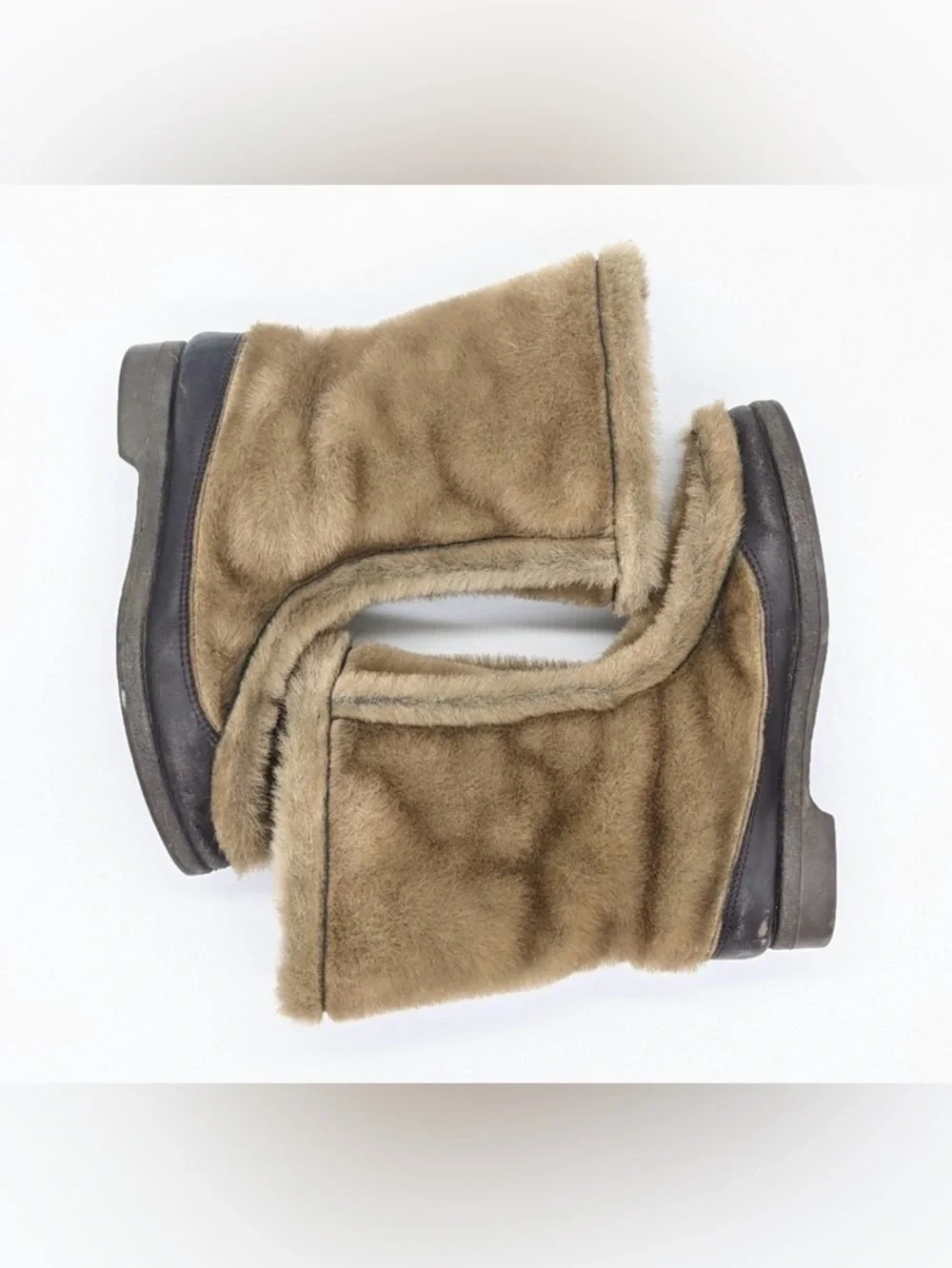 Vintage 1960’s Snowland Mohair Fur Shearling Fleece Snow Bunny Winter Boots
